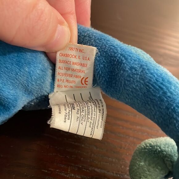 Rainbow the Chameleon 1997 Ty Beanie Baby 9.5” long Good Condition - Picture 5 of 5